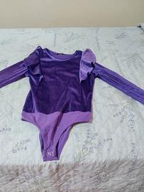 Body a maniche lunghe bambina 6/7 anni.