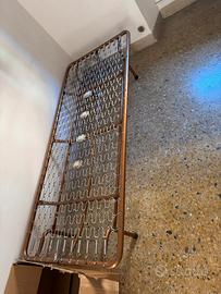 Base letto singolo in mettalo