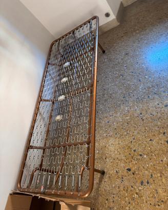 Base letto singolo in mettalo