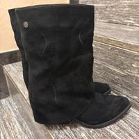 Stivali XTI neri scamosciati