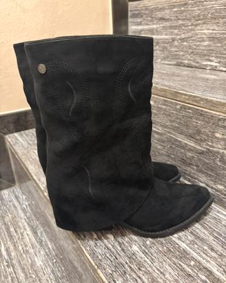 Stivali XTI neri scamosciati