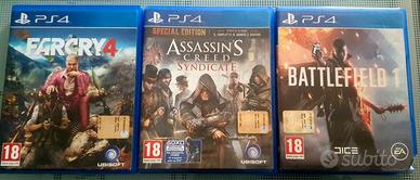 giochi vari ps3 e ps4 prezzi da concordare