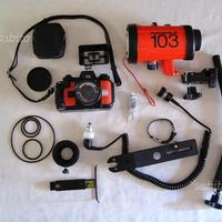 Nikonos V Flash SB103 e accessori x fotografia sub