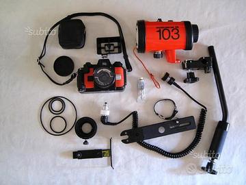 Nikonos V Flash SB103 e accessori x fotografia sub