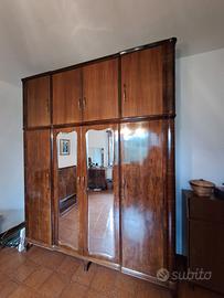 Armadio, letto, 2 comodini