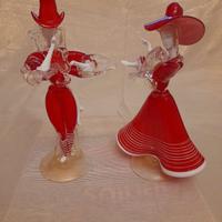 Coppia Figurine Murano Vintage - Coppia Veneziana 