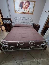 letto  matrimoniale in ferro battuto 