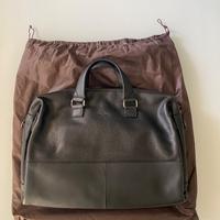 Borsa porta documenti e porta pc - in pelle nera