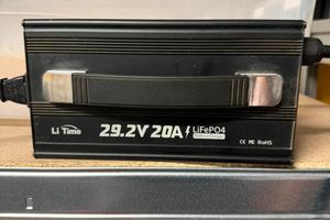 Caricabatterie LiTime 29.2V 20A LiFePO4 24V NUOVO