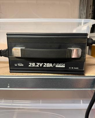 Caricabatterie LiTime 29.2V 20A LiFePO4 24V NUOVO
