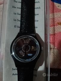 Swatch black motion automatico