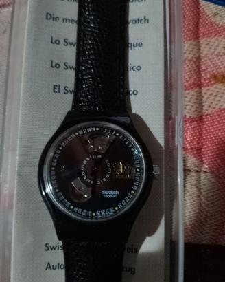 Swatch black motion automatico