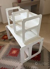 Tavolo e sedie Montessori in legno
