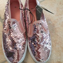 Mocassino scarpa NUOVA n.35 brillanti