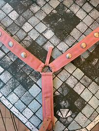 pettorale western in nylon con borchie