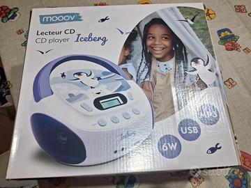 MOOV lettore cd portatile x bambini ICEBERG. nuovo