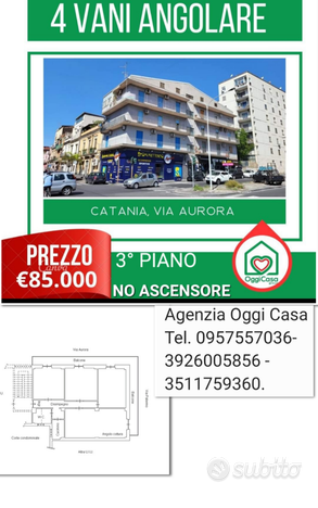 4 vani 3° piano zona piazza risorgimento