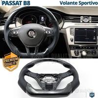VOLANTE Sportivo Per VW Passat B8 Carbonio e Pelle