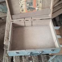 vecchia valigia di legno Black & Decker vintage