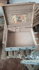 vecchia valigia di legno Black & Decker vintage