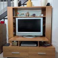 Mobile TV televisione salotto scaffali cassetti