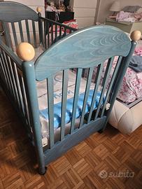 lettino neonato bambino con cassettiera