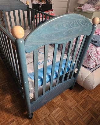 lettino neonato bambino con cassettiera