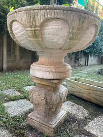 Fioriera in polvere di marmo