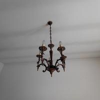 lampadario in ottone