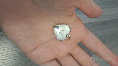 Ciondolo portafoto a cuore in argento