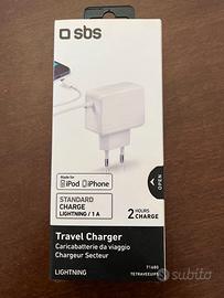 Caricabatterie SBS 71680 lightning iPhone NUOVO