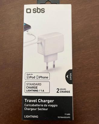 Caricabatterie SBS 71680 lightning iPhone NUOVO