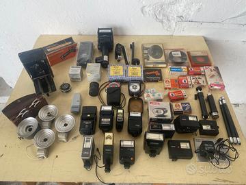 Lotto Vecchi accessori per fotografia