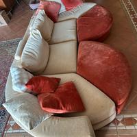 Divano modulare curvo - design unico, super comodo