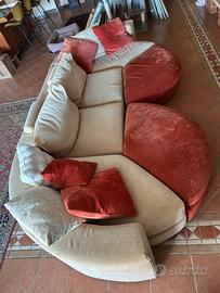 Divano modulare curvo - design unico, super comodo