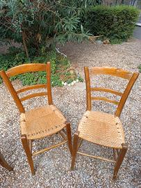 Seggiole di una volta fatte a mano