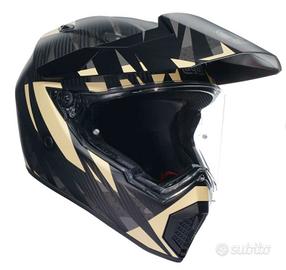 *NUOVO* CASCO AGV AX9 STEPPA MATT CARBON tg. ML