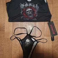 Lingerie Grunge Set Goth Romwe Donna Taglia S