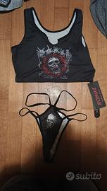 Lingerie Grunge Set Goth Romwe Donna Taglia S
