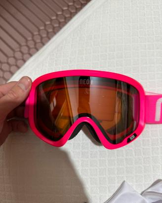 Maschera Da Sci Unico Foro – Passamontagna Originale Per Snowboard, Colori Fluorescenti E Solid Disponibili, Taglia Unica