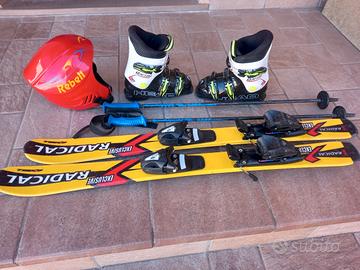 Set completo sci bambini 4/6 anni
