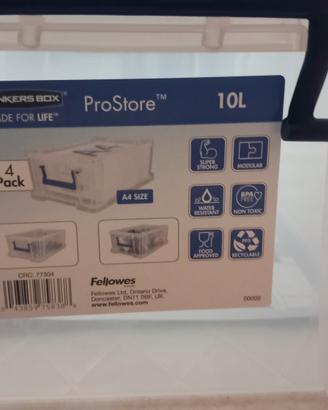 Scatole impilabili in plastica 