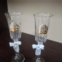 Calici spumante coppia 50 anni Matrimonio 