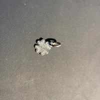 charm pandora quadrifoglio brillantini