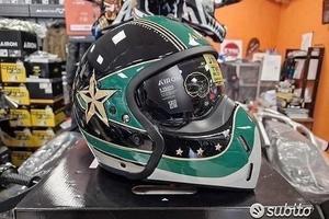 AIROH Casco Jet Modulare J110 -- Command -- Green