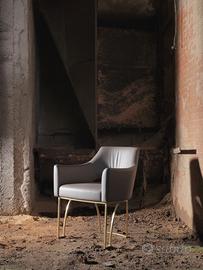 SEDIA PELLE E OTTONE - Liquidazione