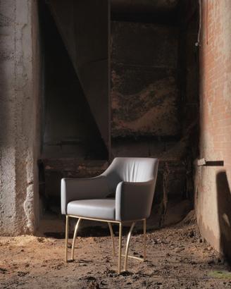 SEDIA PELLE E OTTONE - Liquidazione