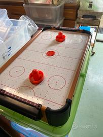 Air Hockey da Tavolo Portatile a Batterie+Ventilat