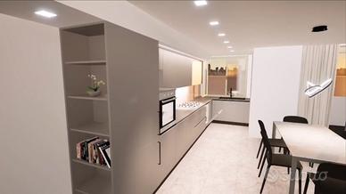 Quadrilocale con studio complet. ristrutturato