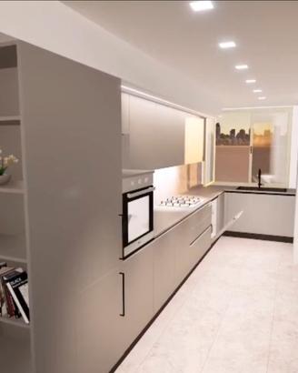 Quadrilocale con studio complet. ristrutturato